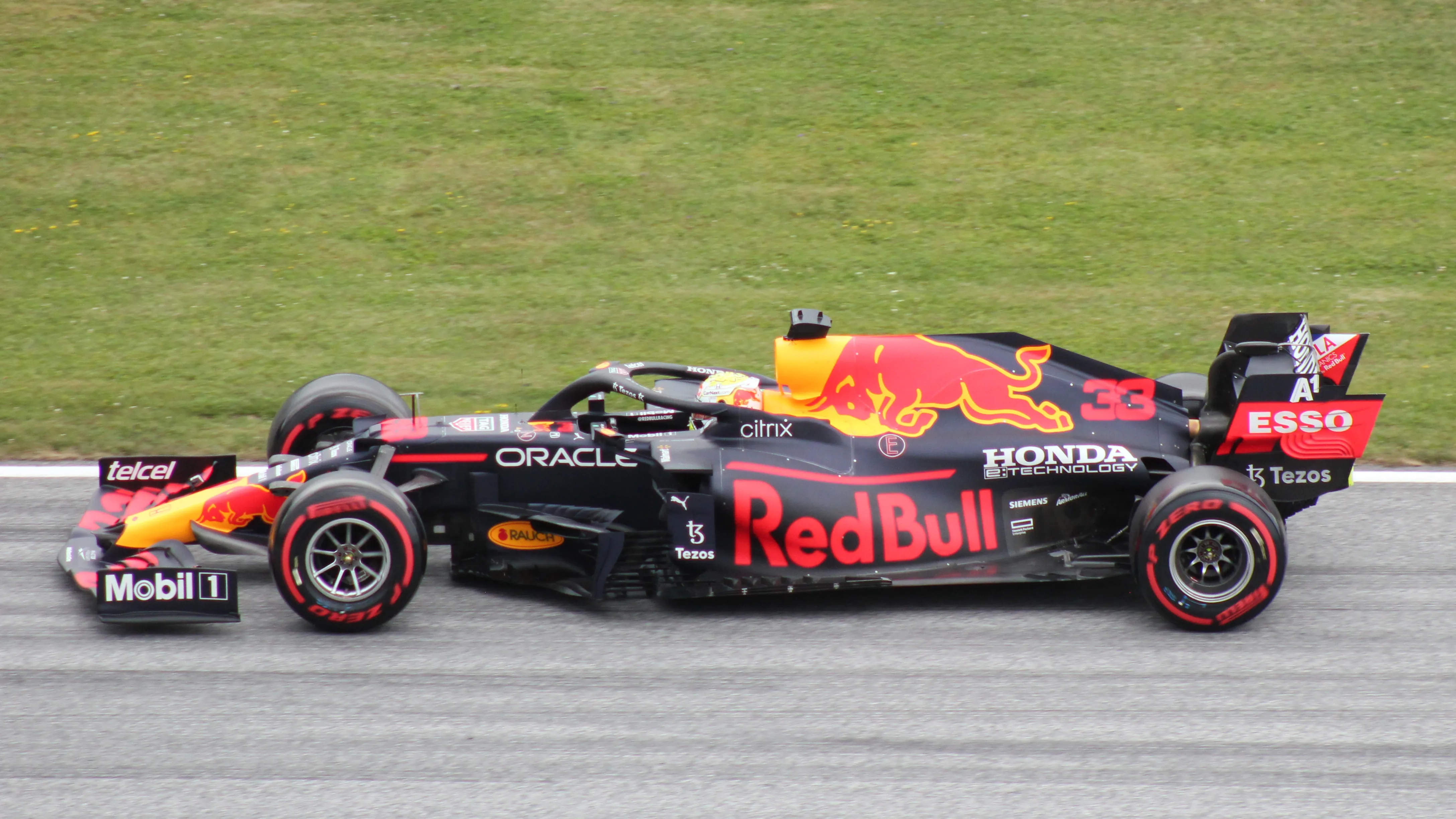Max Verstappen's Red Bull RB16B at the 2021 Austrian Grand Prix weekend — the season he ended as Formula 1's first Dutch World Drivers' Champion